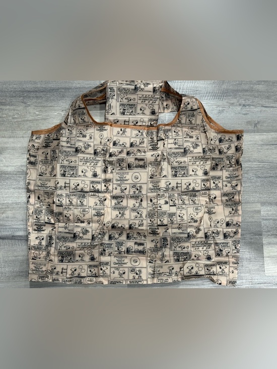 Handbags - Peanuts Snoopy Comic Large Capacity Foldable Shopping Bag 15x20inches